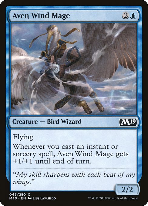 Aven Wind Mage (M19)