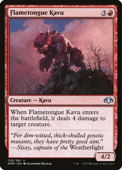 Flametongue Kavu (Dominaria Remastered #120)