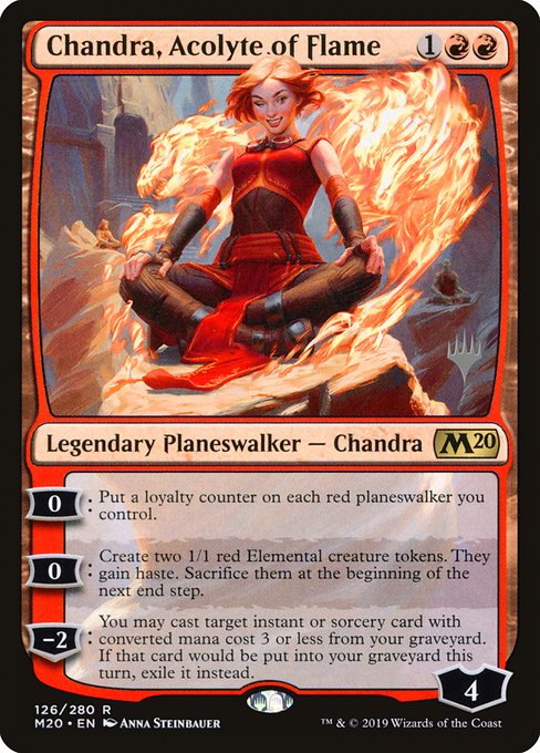 Chandra, Acolyte of Flame (Core Set 2020 Promos #126p)