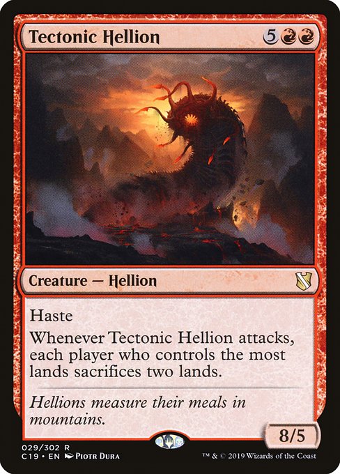 Tectonic Hellion (Commander 2019 #29)