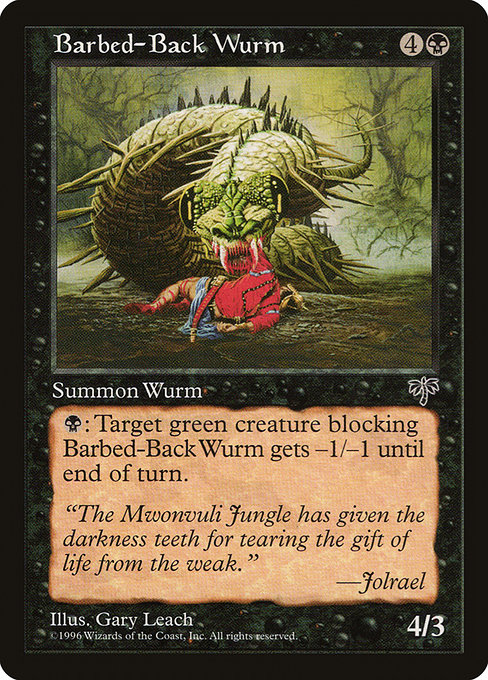 Barbed-Back Wurm card image