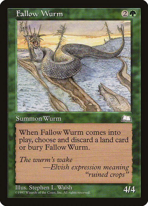 Fallow Wurm (Weatherlight #126)