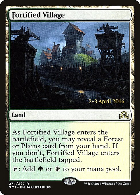 Fortified Village (Shadows over Innistrad Promos #274s)