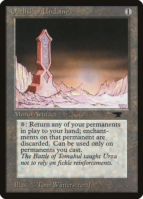 Obelisk of Undoing (Antiquities #58)