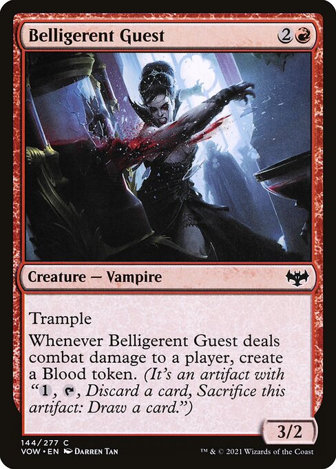 Belligerent Guest (Innistrad: Crimson Vow #144)