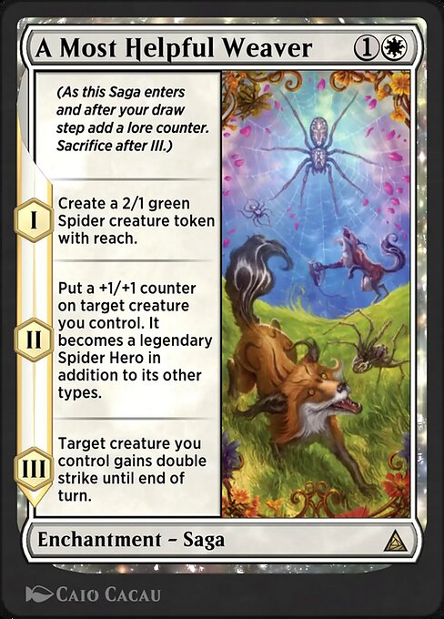 Origin of Spider-Man magic the gathering card art