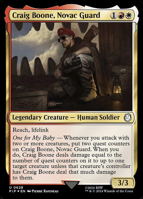 Craig Boone, Novac Guard (Fallout #628)