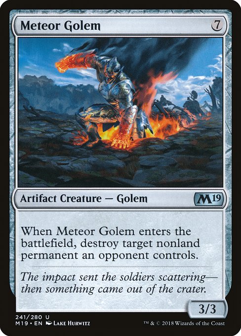 Meteor Golem (Core Set 2019 #241)