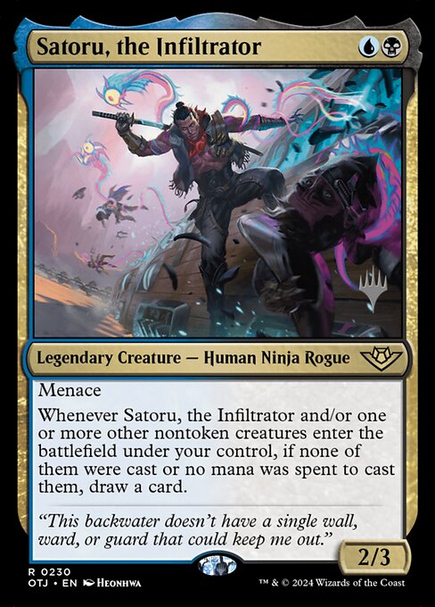 Satoru, the Infiltrator (Outlaws of Thunder Junction Promos #230p)