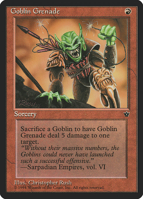 Goblin Grenade (Fallen Empires #56c)