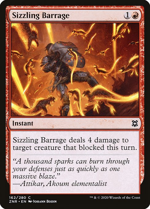 Sizzling Barrage card image