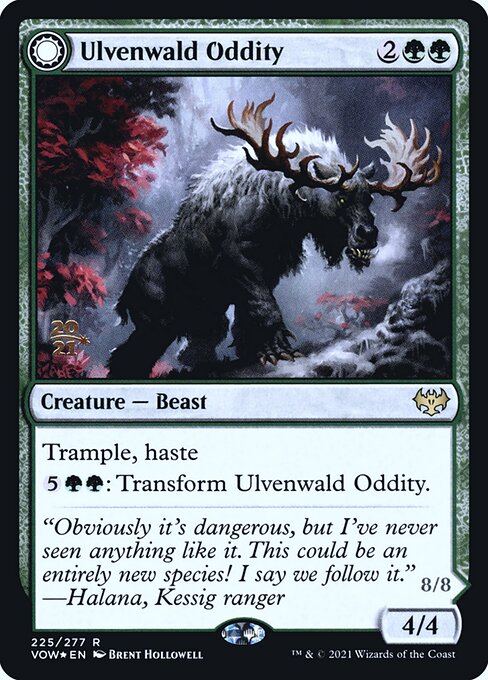 Ulvenwald Oddity // Ulvenwald Behemoth (Innistrad: Crimson Vow Promos #225s)