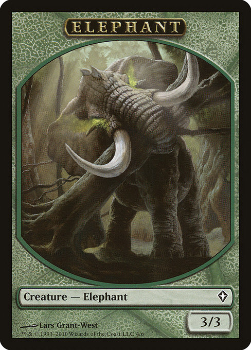 Elephant (Worldwake Tokens #4)