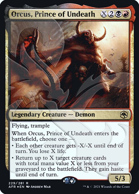 Orcus, Prince of Undeath (Adventures in the Forgotten Realms Promos #229a)