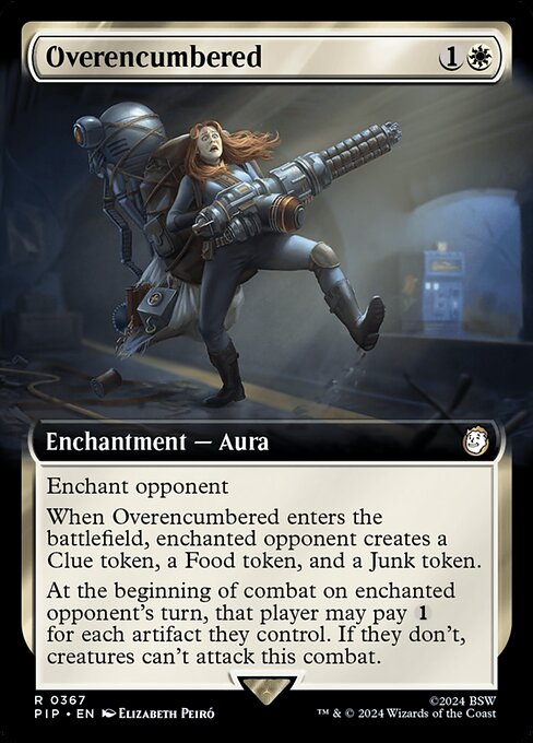 Fallout MTG Universes Beyond - Overencumbered