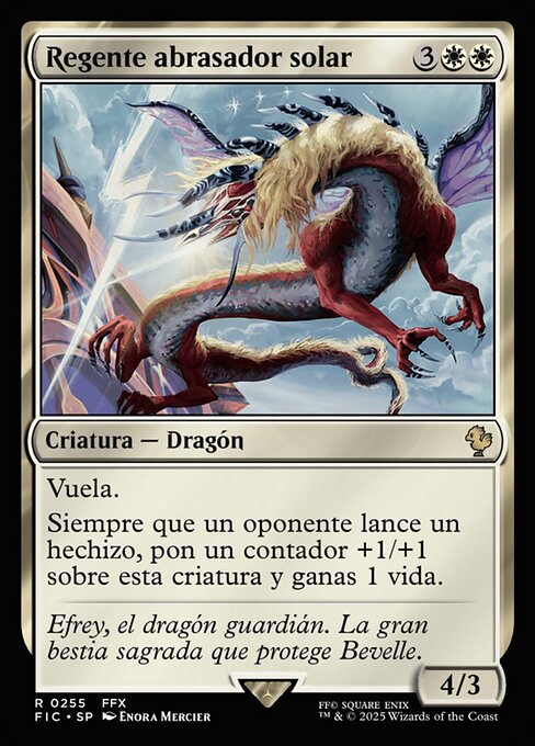 Regente abrasador solar