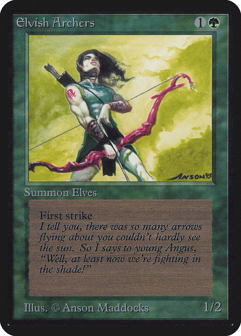 Elvish Archers (Limited Edition Alpha #191)