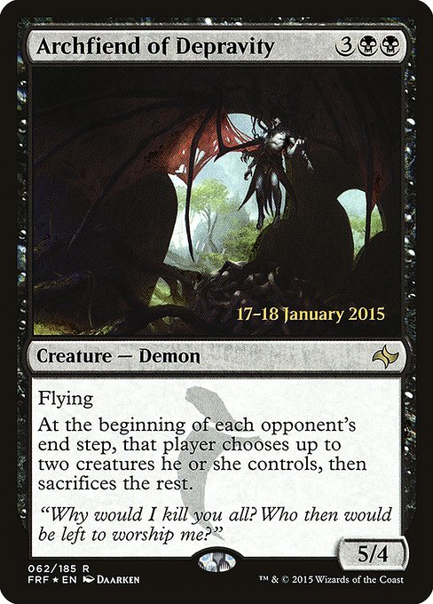Archfiend of Depravity (Fate Reforged Promos #62s)