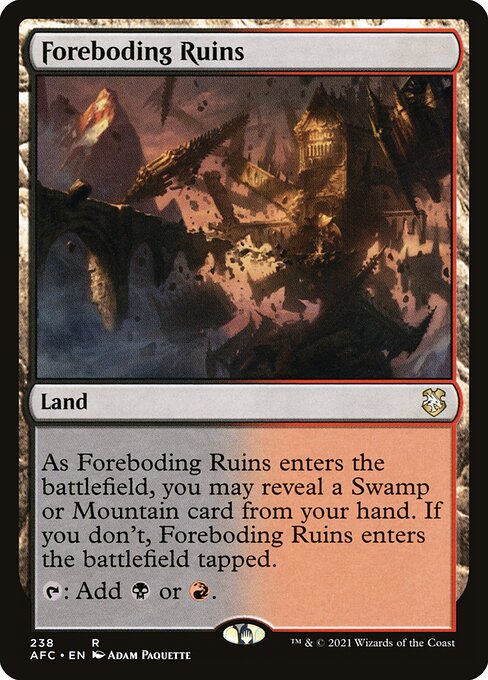 Foreboding Ruins (Forgotten Realms Commander #238)