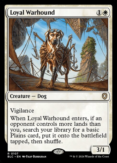Loyal Warhound (Bloomburrow Commander #107)