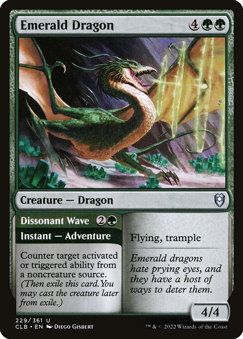 Emerald Dragon // Dissonant Wave card image