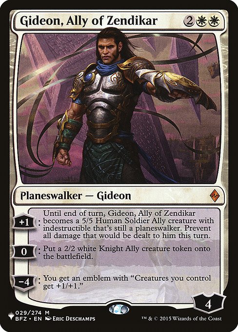 Gideon, Ally of Zendikar (The List #18)
