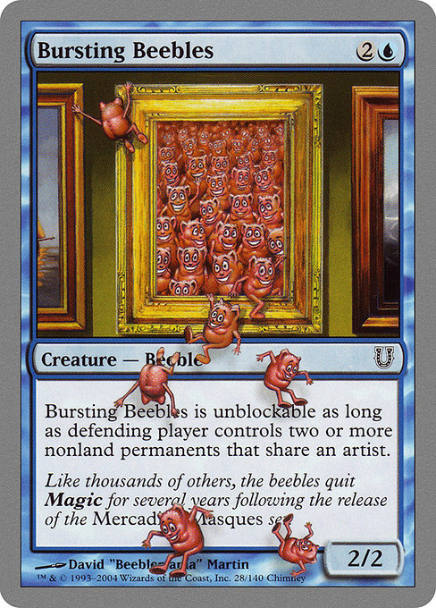 Bursting Beebles card image