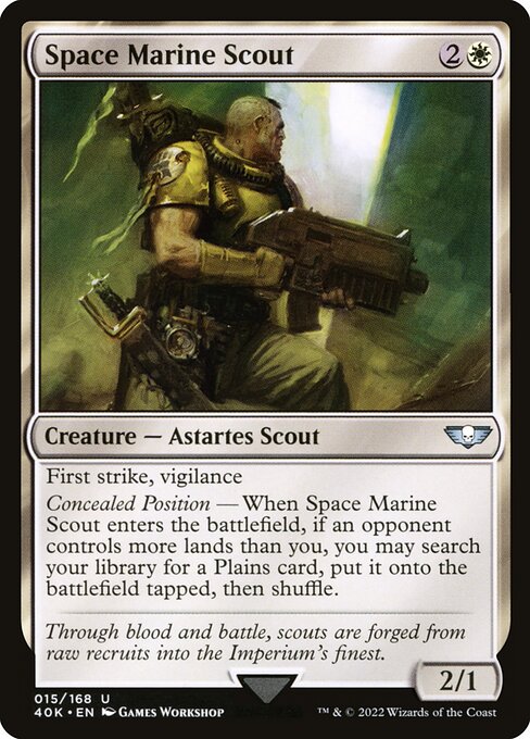 Space Marine Scout (Warhammer 40,000 Commander #15)