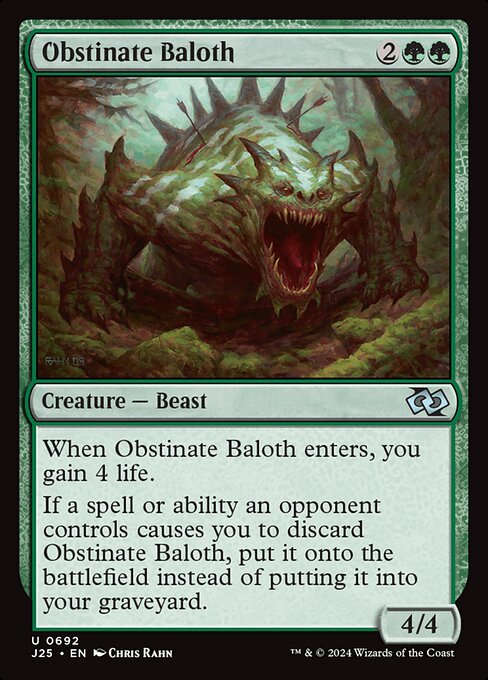 Obstinate Baloth (Foundations Jumpstart)