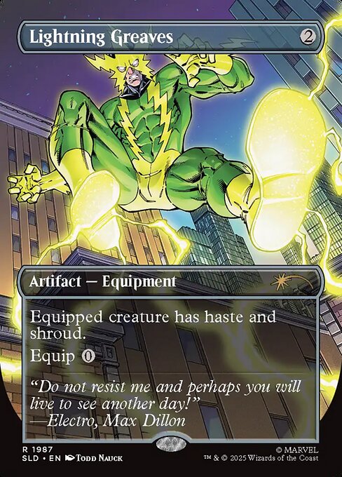 Lightning Greaves magic the gathering card art