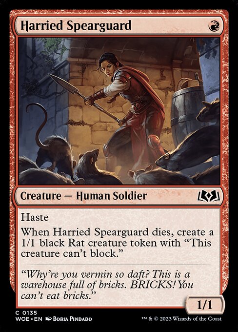 Harried Spearguard (Wilds of Eldraine #135)