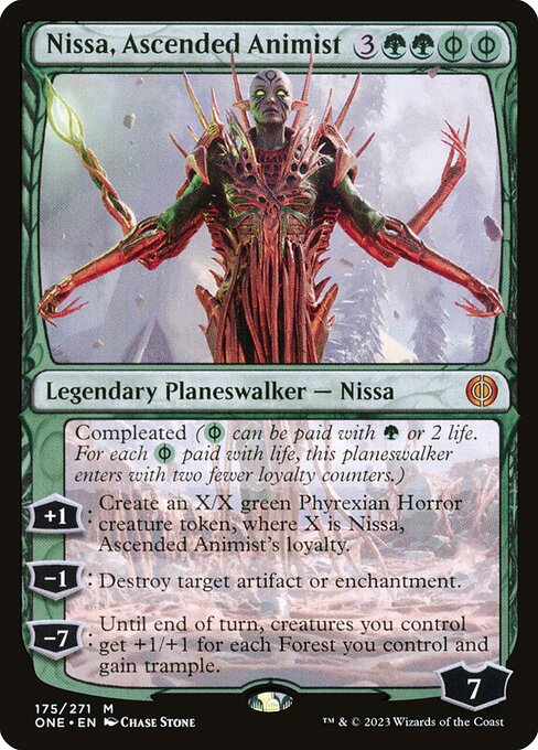 Nissa, Ascended Animist (Phyrexia: All Will Be One #175)