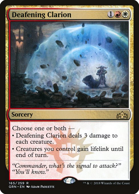 Deafening Clarion (Guilds of Ravnica #165)