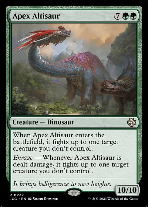 Apex Altisaur (The Lost Caverns of Ixalan Commander #232)