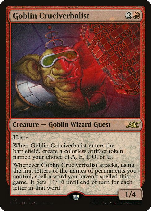 Goblin Cruciverbalist (Unfinity #396)