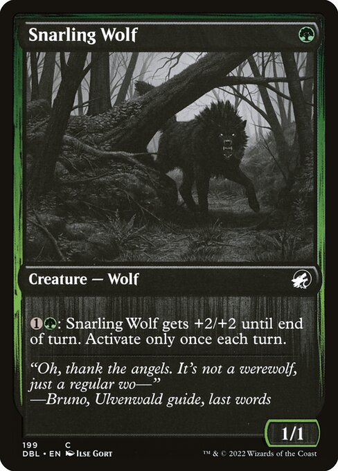 Snarling Wolf (Innistrad: Double Feature #199)