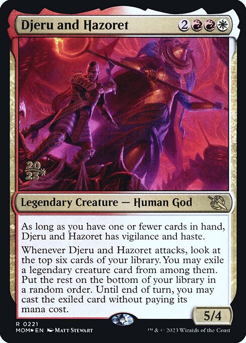 Djeru and Hazoret (March of the Machine Promos #221s)