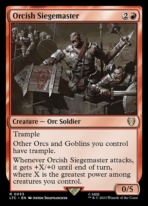 Orcish Siegemaster (Tales of Middle-earth Commander #33)