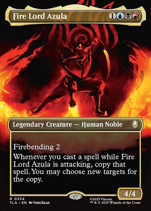 Fire Lord Azula magic the gathering card art