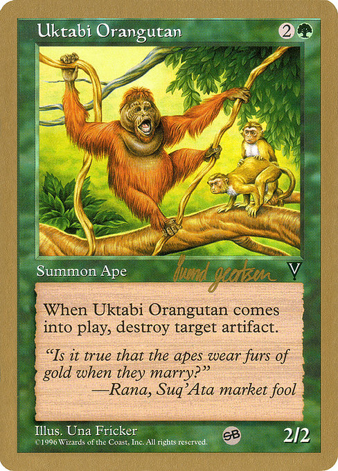 Uktabi Orangutan (World Championship Decks 1997 #sg123sb)