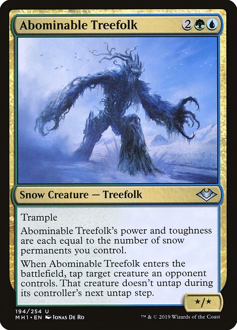 Abominable Treefolk (mh1) 194