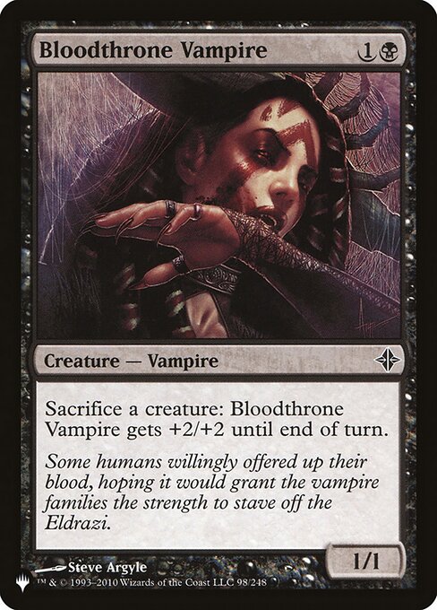 Bloodthrone Vampire (The List)