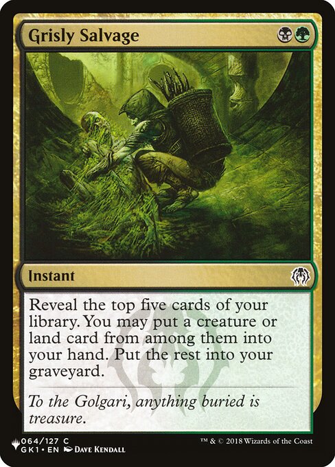 Grisly Salvage (The List)