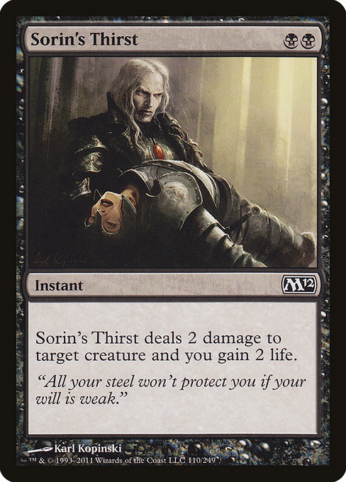 Sorin's Thirst card image