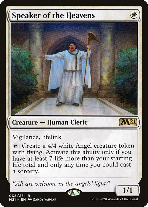 Speaker of the Heavens (Core Set 2021 #38)