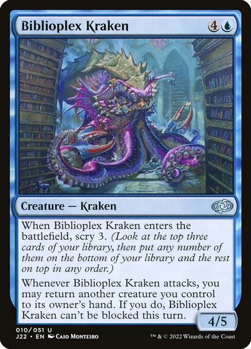 Biblioplex Kraken card image