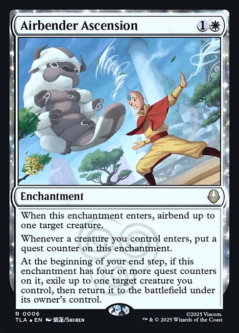 Airbender Ascension magic the gathering card art