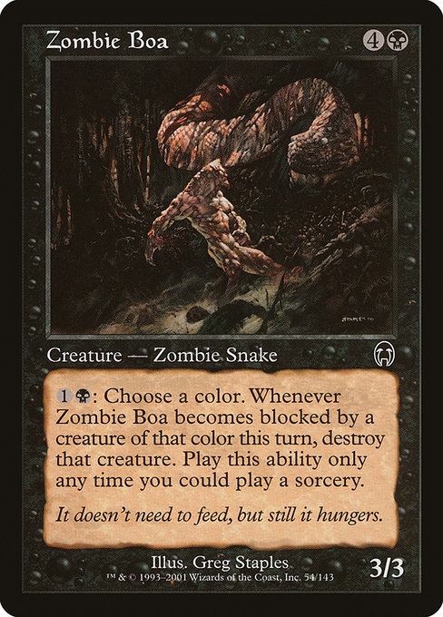 Boa zombie|Zombie Boa