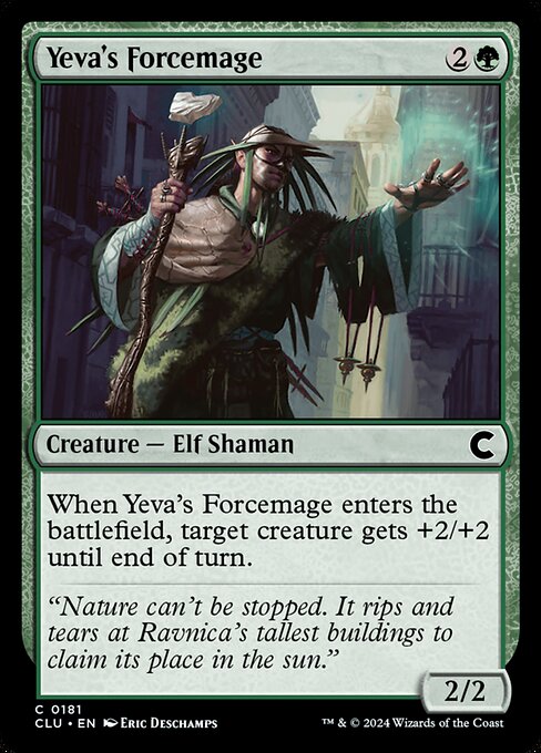 Yeva's Forcemage (Ravnica: Clue Edition #181)