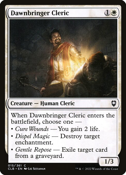 Dawnbringer Cleric (Commander Legends: Battle for Baldur's Gate #15)